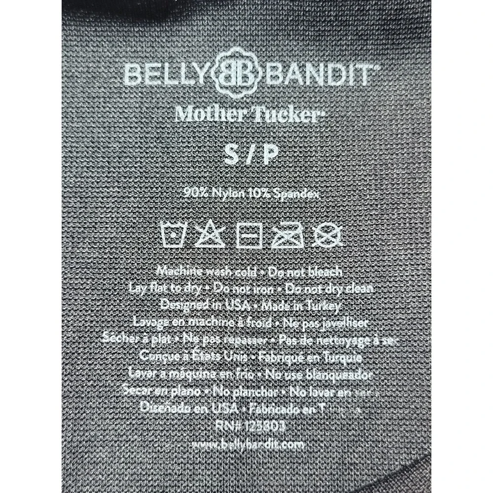 Belly Bandit Mother Tucker Black Postpartum Compression Capri Legging Size Small